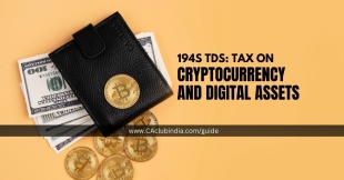 194S TDS Rates on Cryptocurrency and Digital Assets