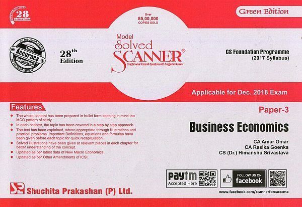Business Economics Solved Scanner CS Foundation