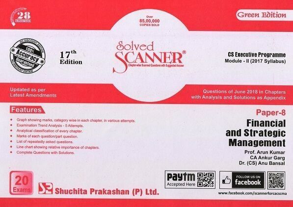 Financial and Strategic Management Solved Scanner CS Executive 2017-Syllabus