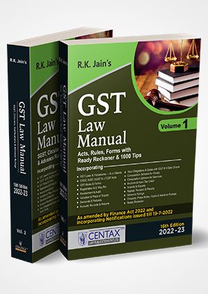 R.K. Jains GST Law Manual (Set of 2 Vols.)