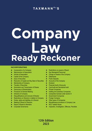Company Law Ready Reckoner