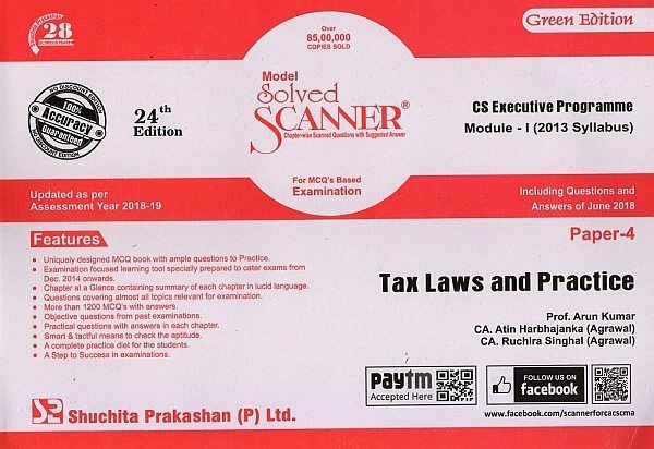 Tax Laws & Practice for CS Executive