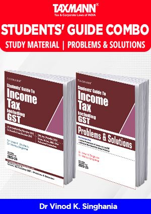 Students Guide to Income Tax Act including GST | COMBO | Study Material & Problems & Solutions | Set of 2 Books