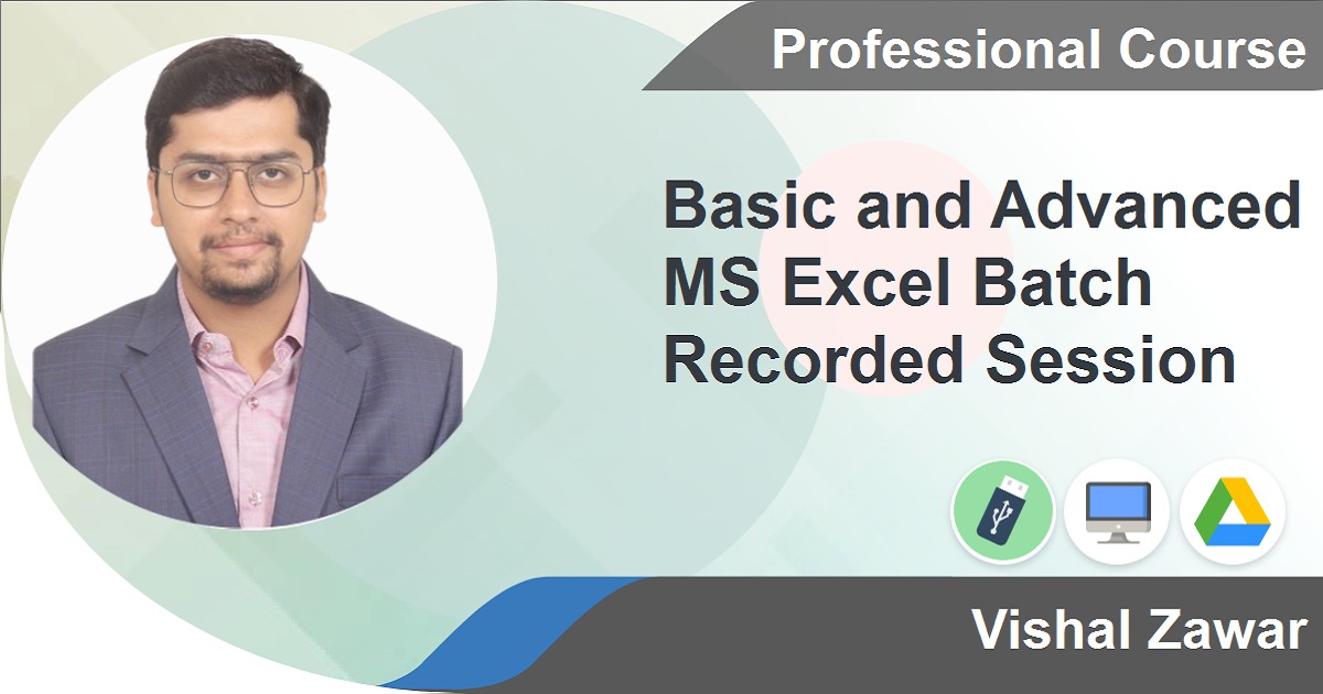 Basic and Advanced MS Excel Batch Recorded Session