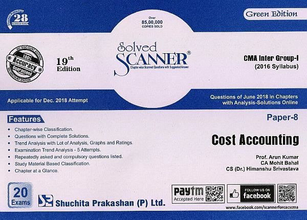 Cost Accounting (CMA Inter)