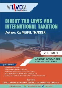 Direct Tax Laws and International Taxation