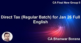 Direct Tax (Regular Batch) for Jan 26 Full English