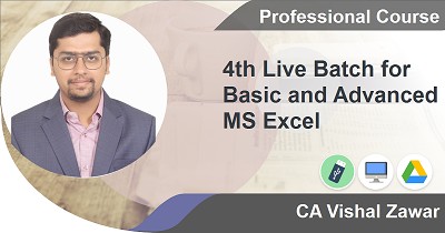 4th Live Batch for Basic and Advanced MS Excel