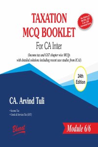 Taxation MCQ Booklet For CA Inter