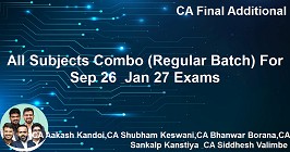 All Subjects Combo (Regular Batch) For Sep 26 & Jan 27 Exams