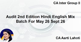 Audit 2nd Edition Hindi English Mix Batch For May 26 Sept 26