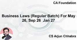 Business Laws (Regular Batch) For May 26, Sep 26 & Jan 27