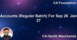 Accounts (Regular Batch) For Sep 26 & Jan 27