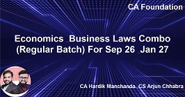 Economics & Business Laws Combo (Regular Batch) For Sep 26 & Jan 27