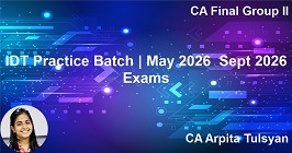 IDT Practice Batch | May 2026 & Sept 2026 Exams