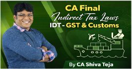 Indirect Tax Laws (IDT),GST, Customs & FTP