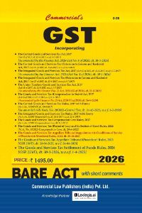 GST Acts and Rules, 2017 with Forms - Bare Act