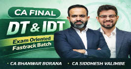 DT & IDT (Exam Oriented-Fastrack Batch) For Nov, Dec 26 Exams