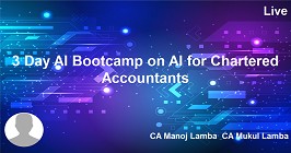 3 Day AI Bootcamp on AI for Chartered Accountants
