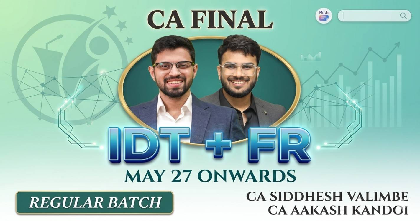 FR & IDT (Regular Batch) For May 27 & Onwards