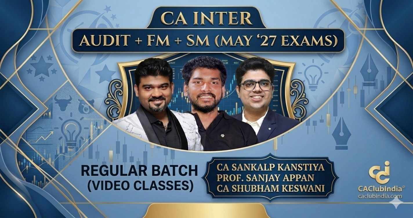Audit & FM, SM (Regular Batch) for May 27 Exams