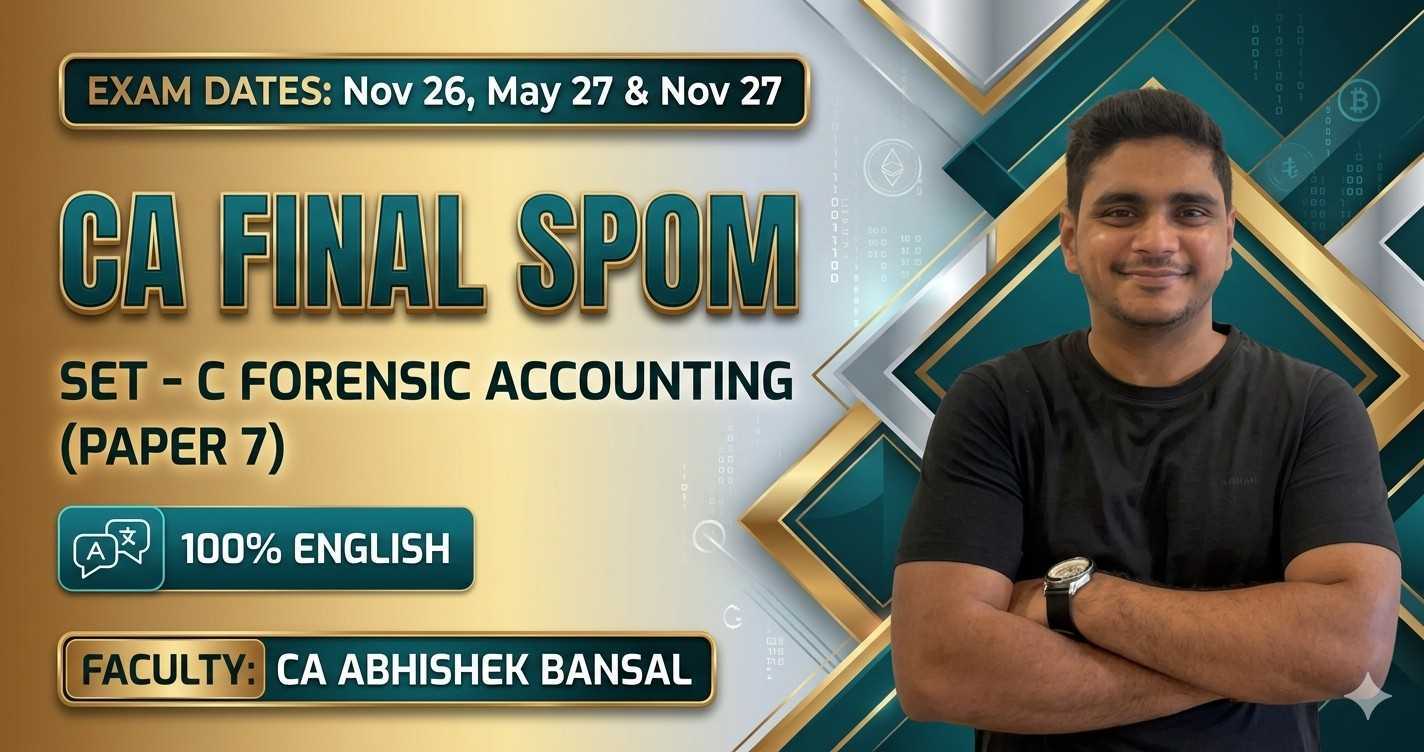 SPOM SET C Forensic Accounting (Paper 7) (ENG) for Nov 2026, May 2027 & Nov 2027