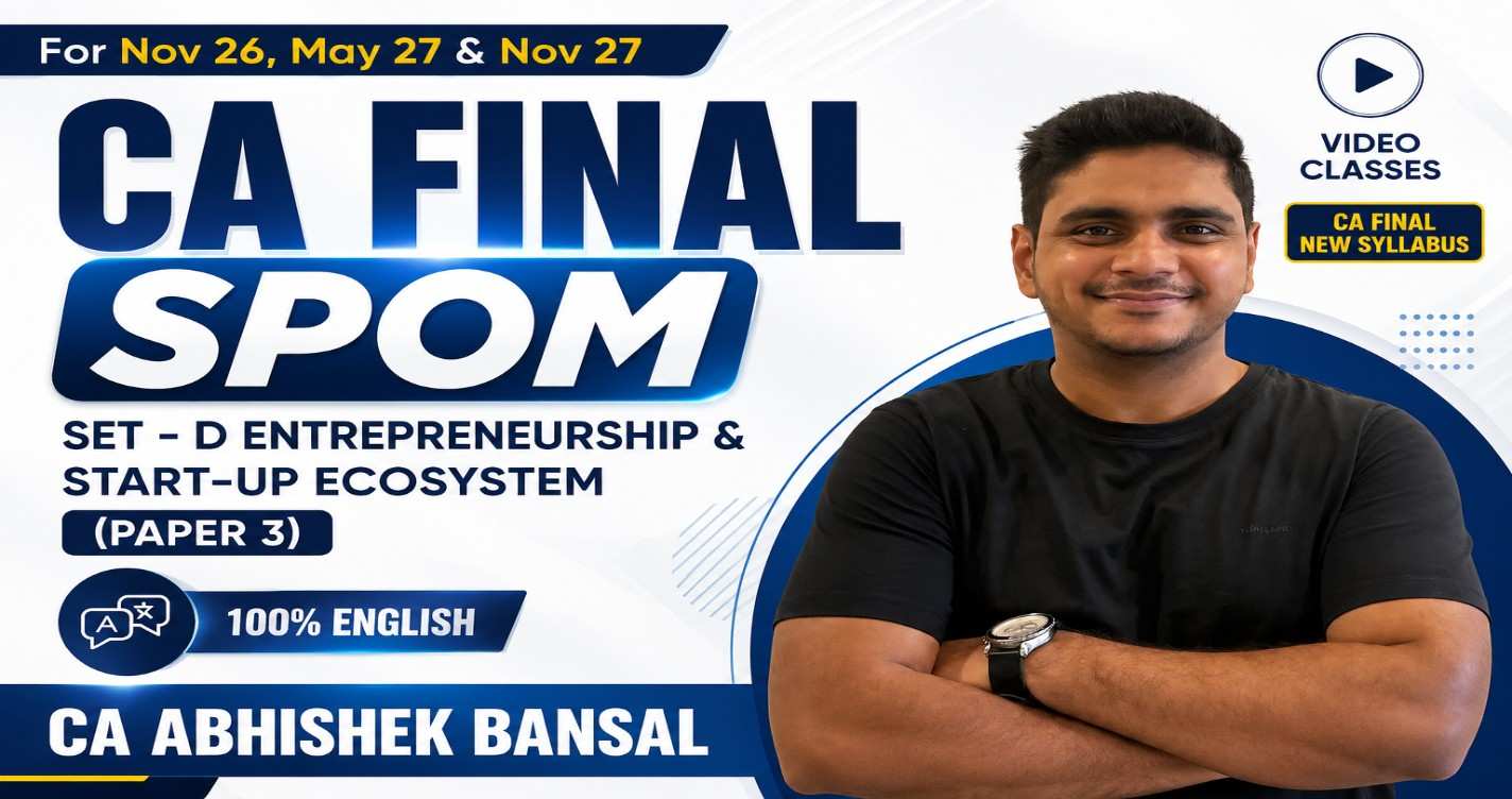 SPOM SET D Entrepreneurship & Start-up Ecosystem (Paper 3) (ENG) for Nov 2026, May 2027 & Nov 2027