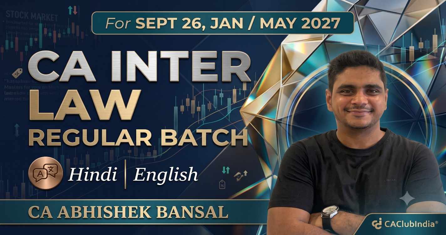 Law Hindi-English Regular Batch for Sept 26, Jan 27 & May 27