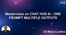 Masterclass on CHAT HUB AI : ONE PROMPT MULTIPLE OUTPUTS
