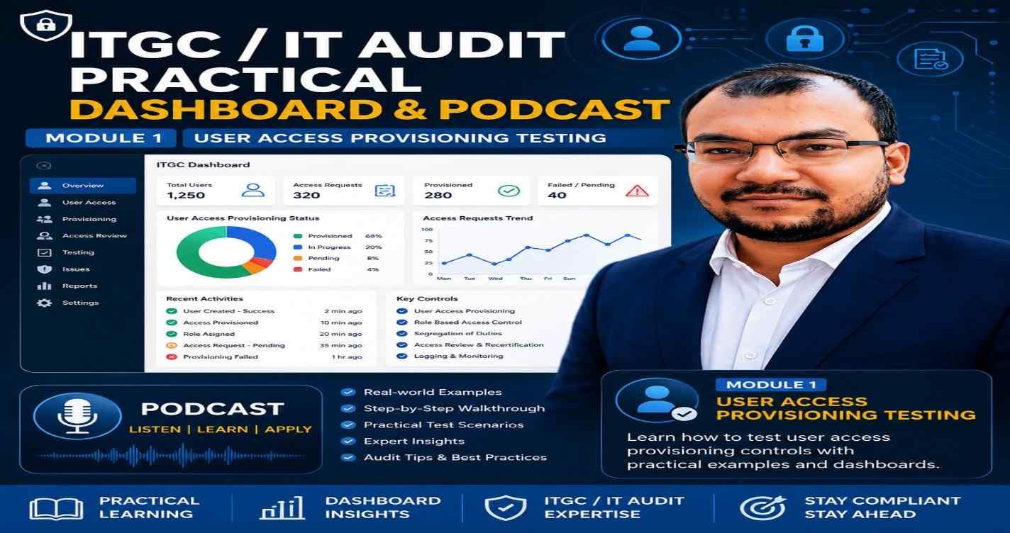 ITGC / IT Audit Practical Dashboard & Podcast - Module 1 User Access Provisioning Testing