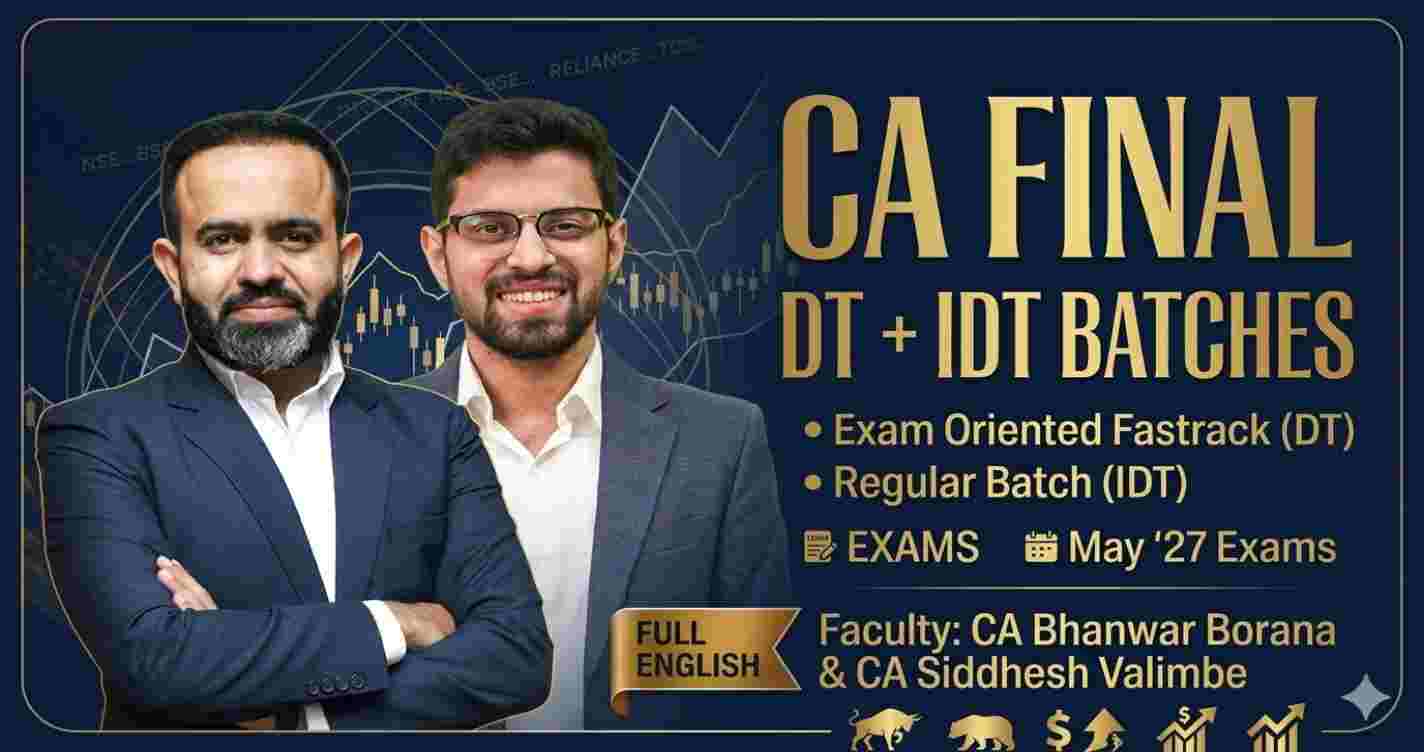 DT (Exam Oriented-Fastrack Batch) & IDT (Regular Batch) For May 27 Exams - Full English