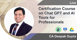 Certification Course on Chat GPT and AI Tools for Professionals