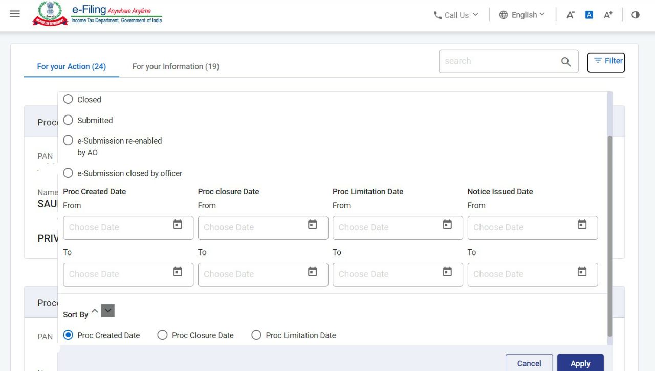 Income Tax Department Enhances User Experience with New E-Proceedings Filter